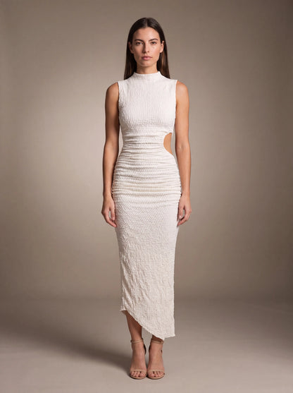 GISELA | CUTOUT MAXI DRESS - Ivory