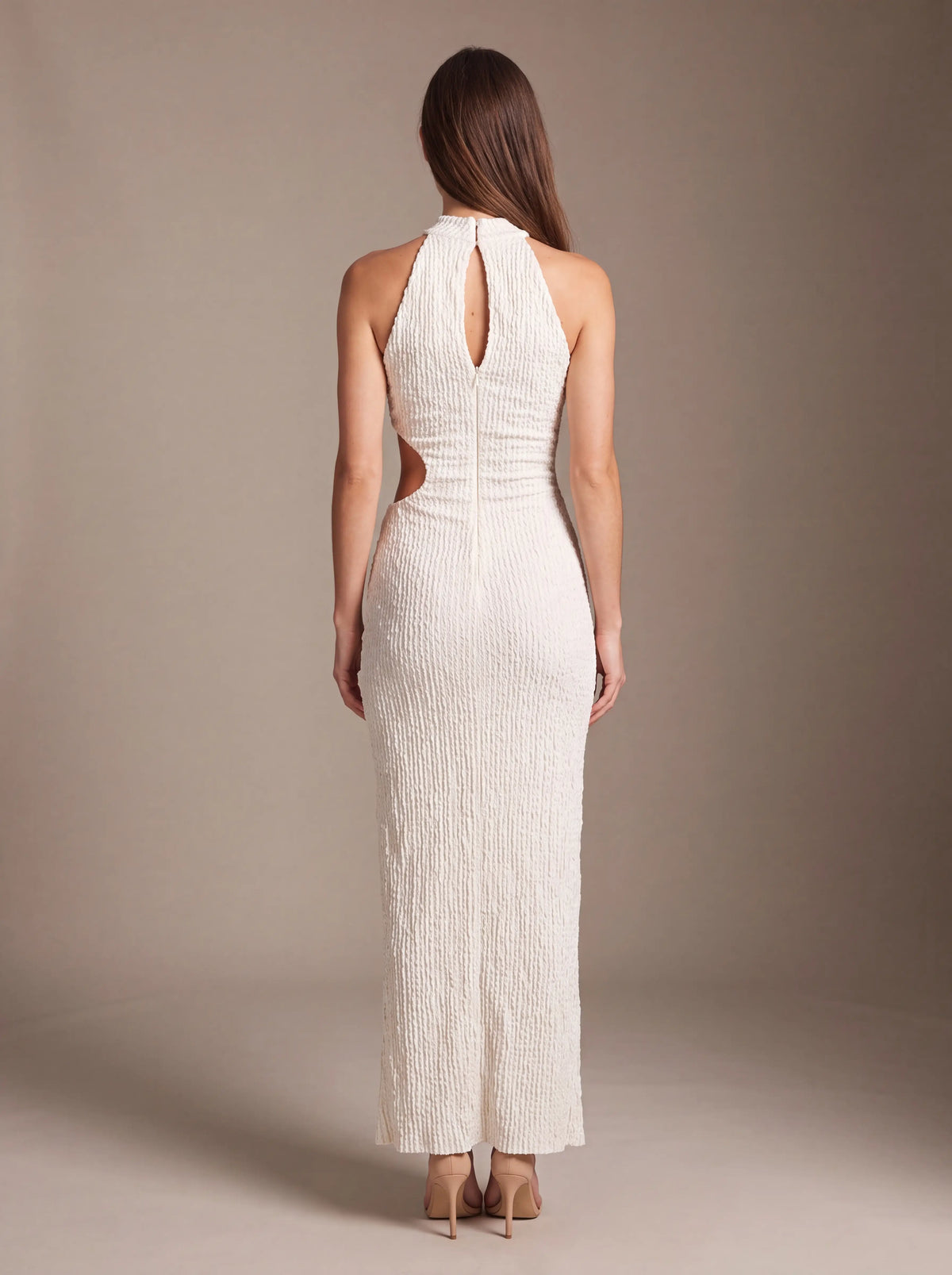 GISELA | CUTOUT MAXI DRESS - Ivory