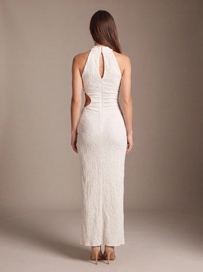GISELA | CUTOUT MAXI DRESS - Ivory