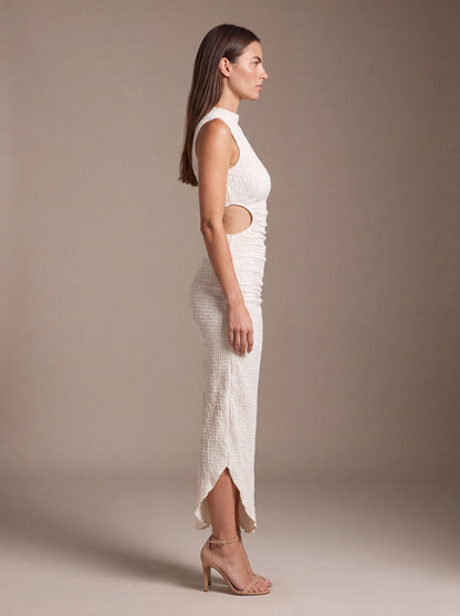 GISELA | CUTOUT MAXI DRESS - Ivory
