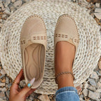 GIULIANA | PERFORATED LOAFERS - Beige