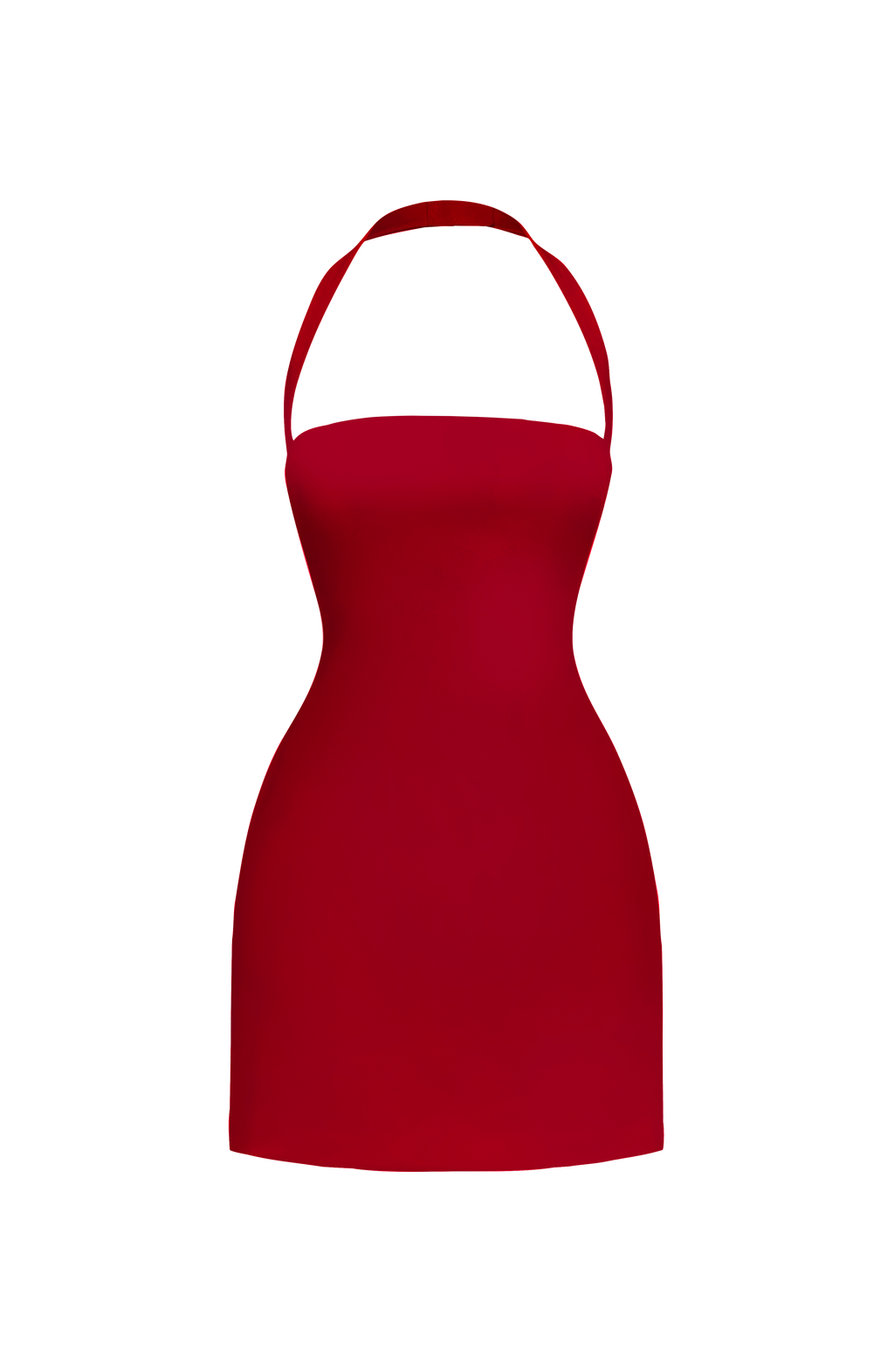 GLORIANA | STRAPLESS LACE-UP BACK MINI DRESS - Cherry Red