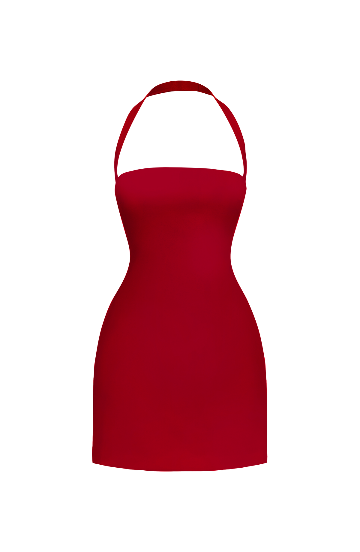 GLORIANA | STRAPLESS LACE-UP BACK MINI DRESS - Cherry Red
