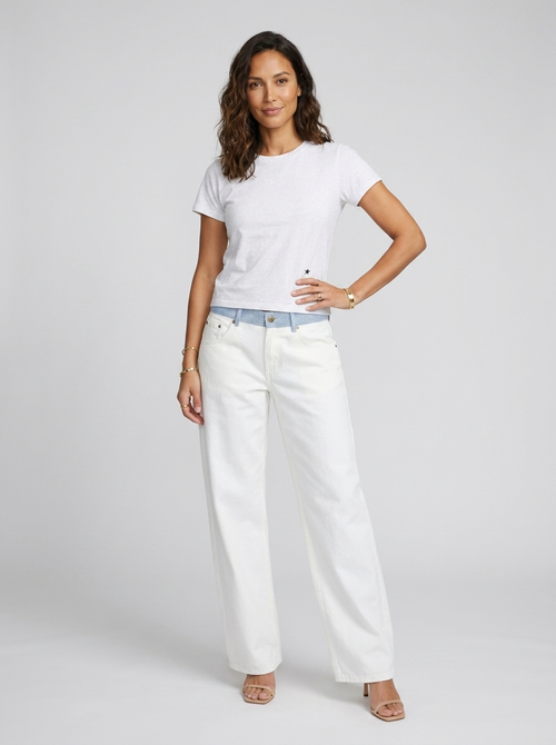 GOLDA | WIDE LEG RELAXED JEANS - White
