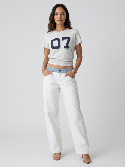 GOLDA | WIDE LEG RELAXED JEANS - White