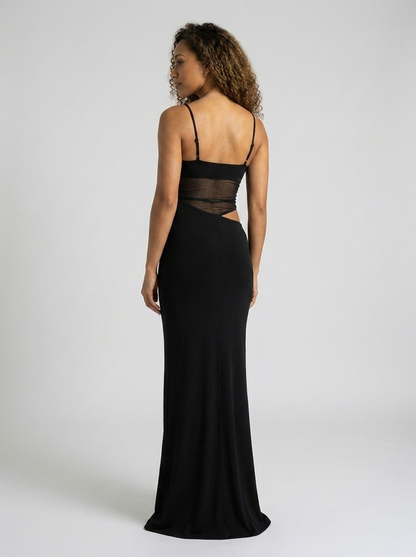 HAYLEY | CUTOUT MAXI DRESS - Black