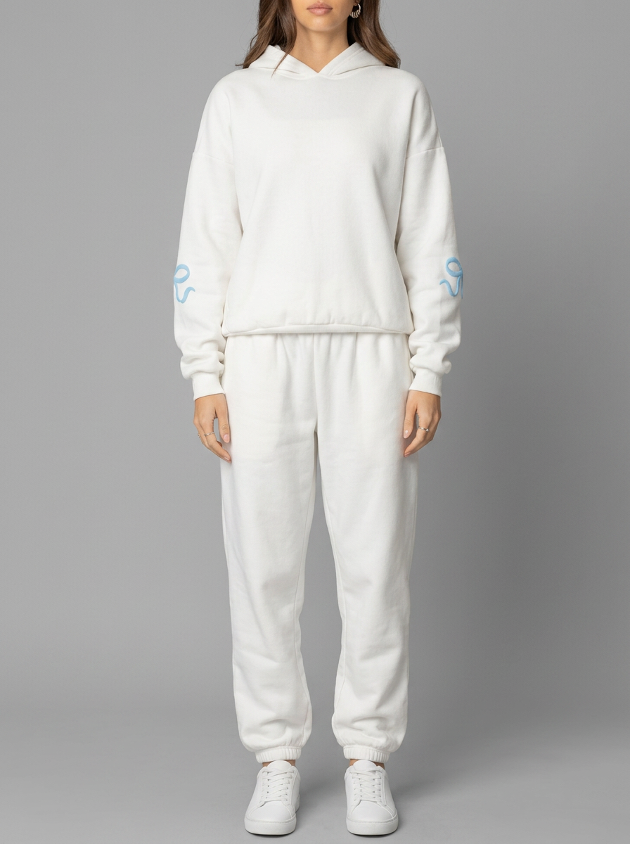 HETTY | BOW DETAIL TRACKSUIT - White