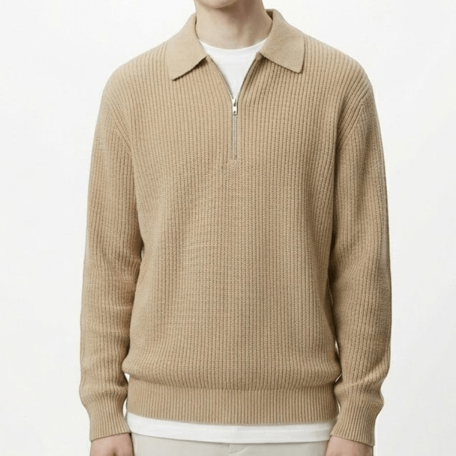 HUGO | HALF-ZIP SWEATER