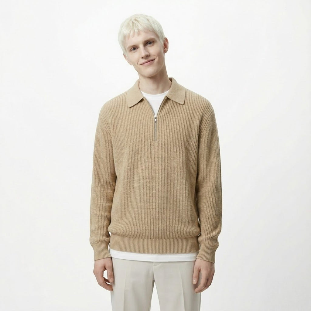 HUGO | HALF-ZIP SWEATER