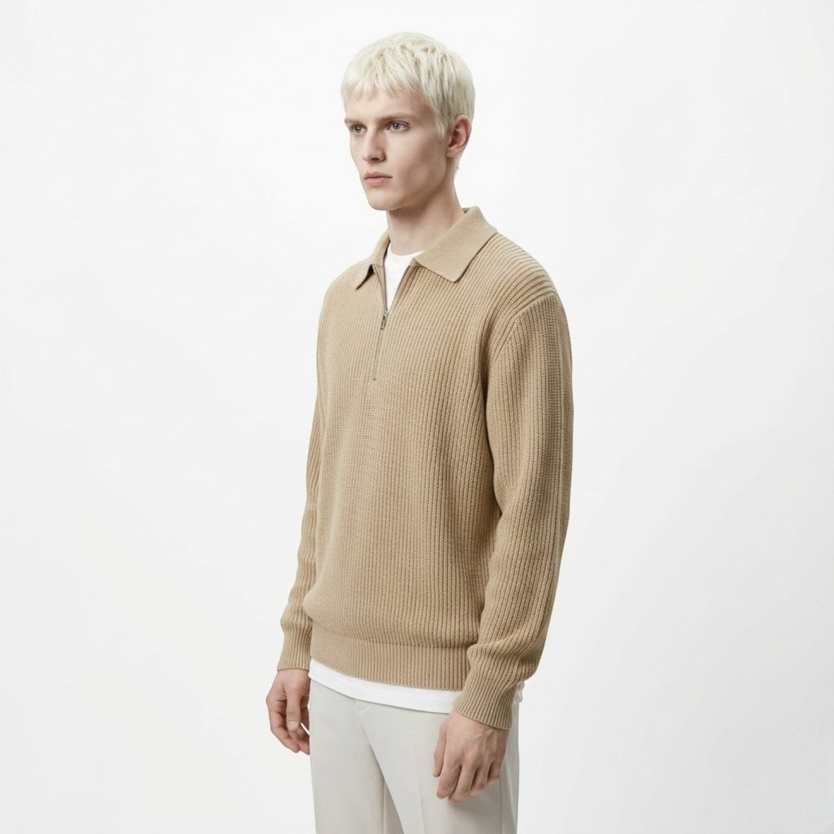 HUGO | HALF-ZIP SWEATER