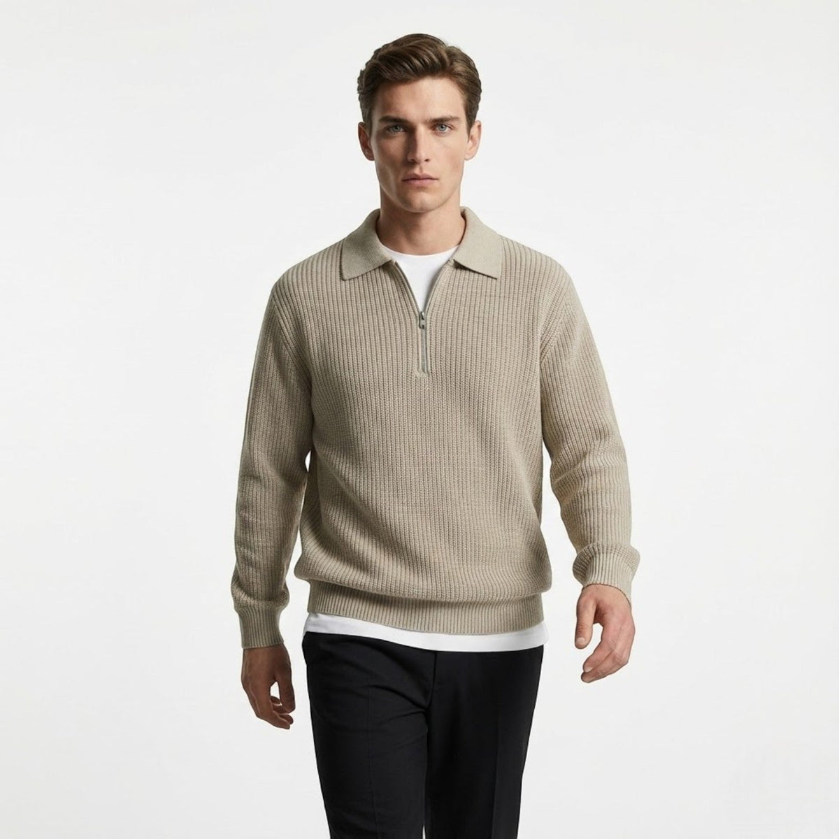 HUGO | HALF-ZIP SWEATER
