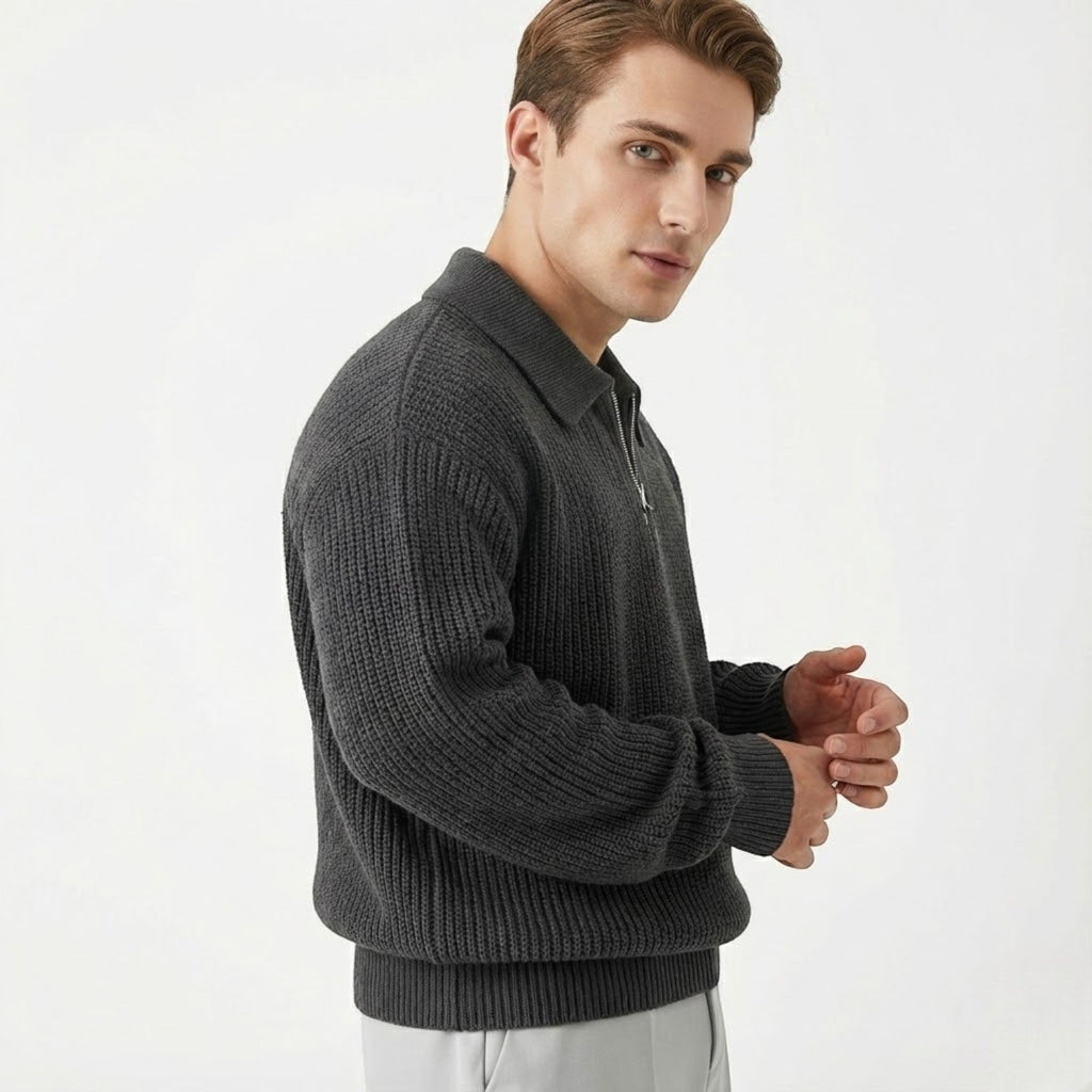 HUGO | HALF-ZIP SWEATER