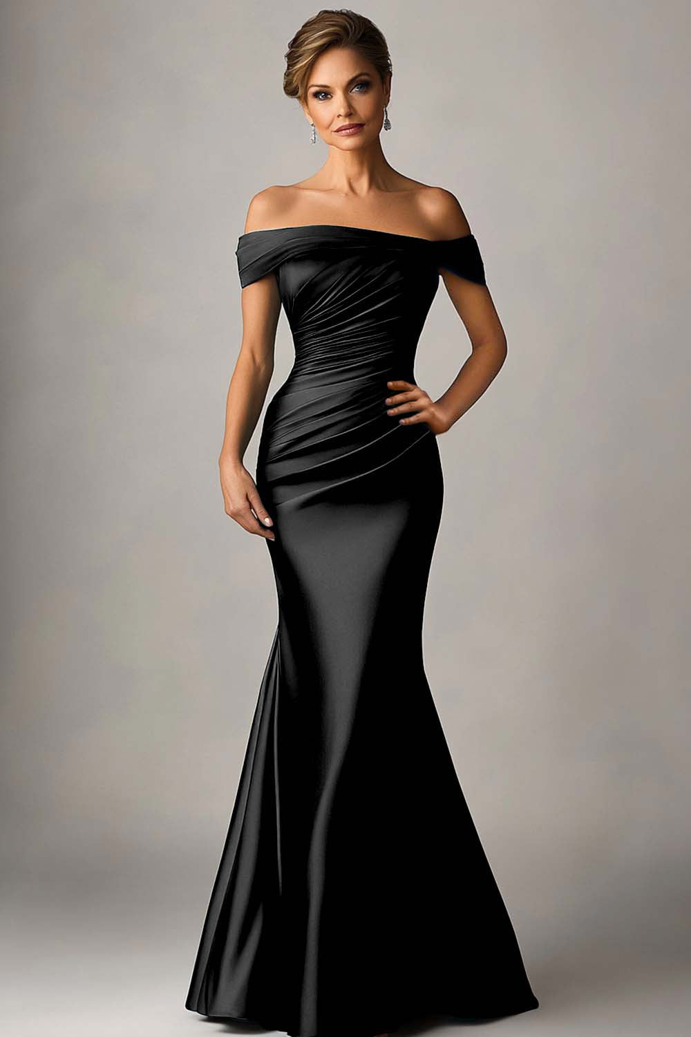 ILONA | MERMAID MAXI DRESS - Black