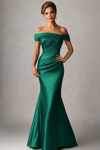 ILONA | MERMAID MAXI DRESS - Dark Green