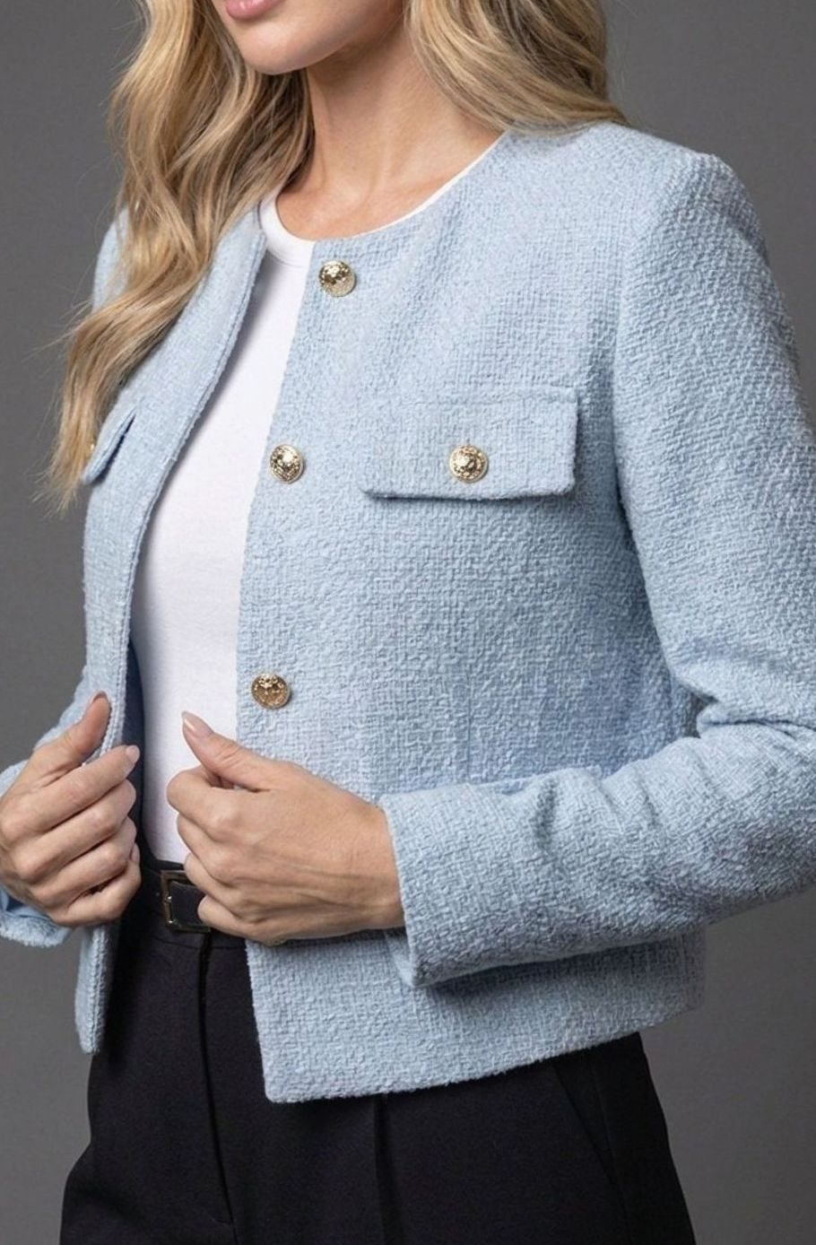 INESSA | CROPPED TWEED BLAZER