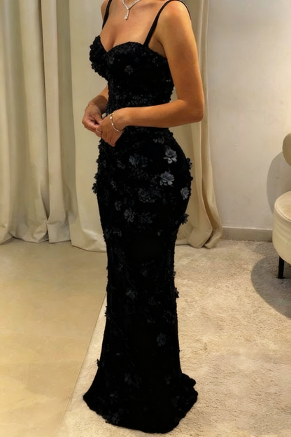 ISABELA | MERMAID GOWN - Black