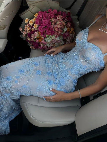 ISABELA | MERMAID GOWN - Light Blue