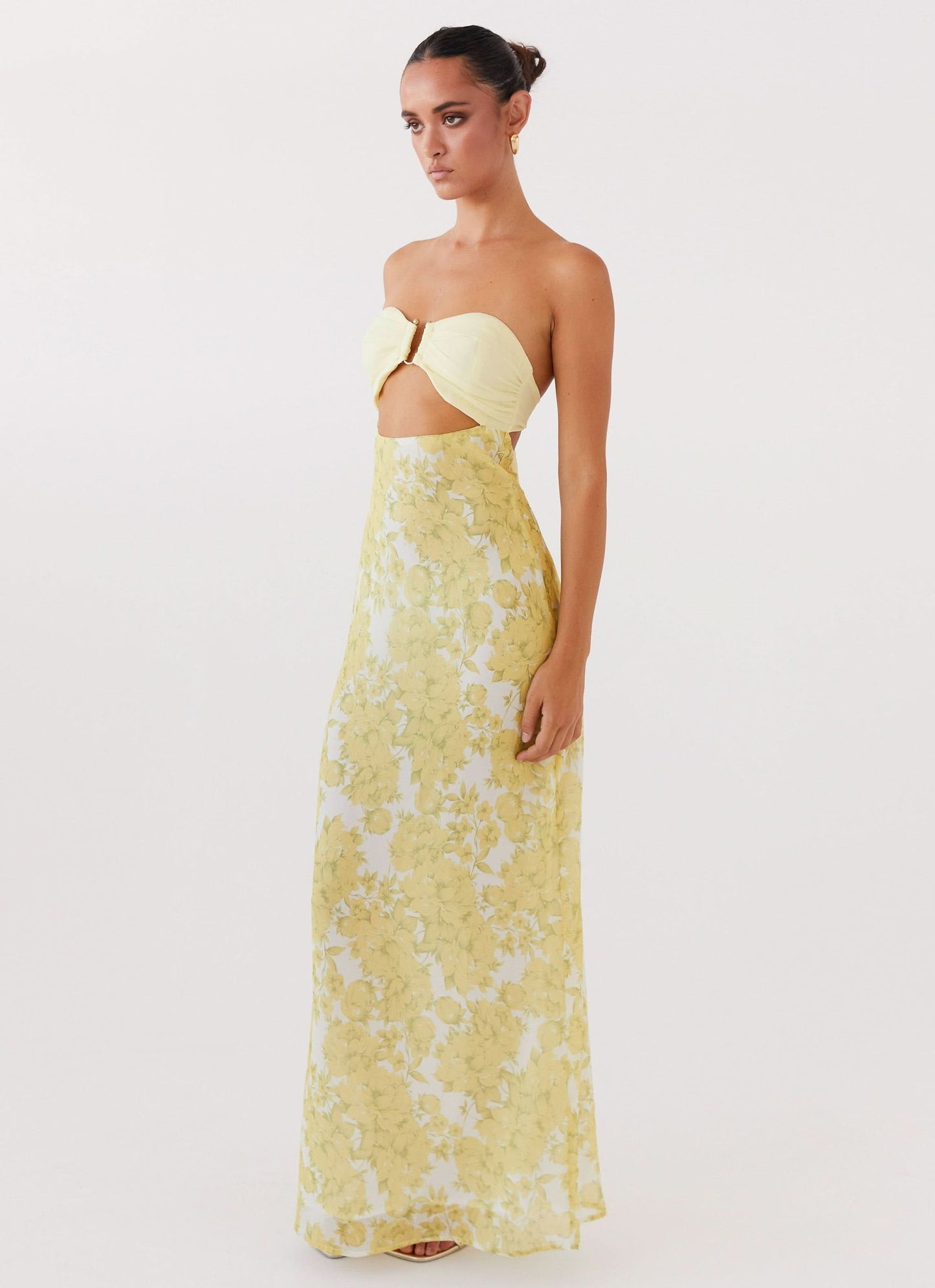 TRINITY | TENNIS MAXI DRESS - Yellow, side