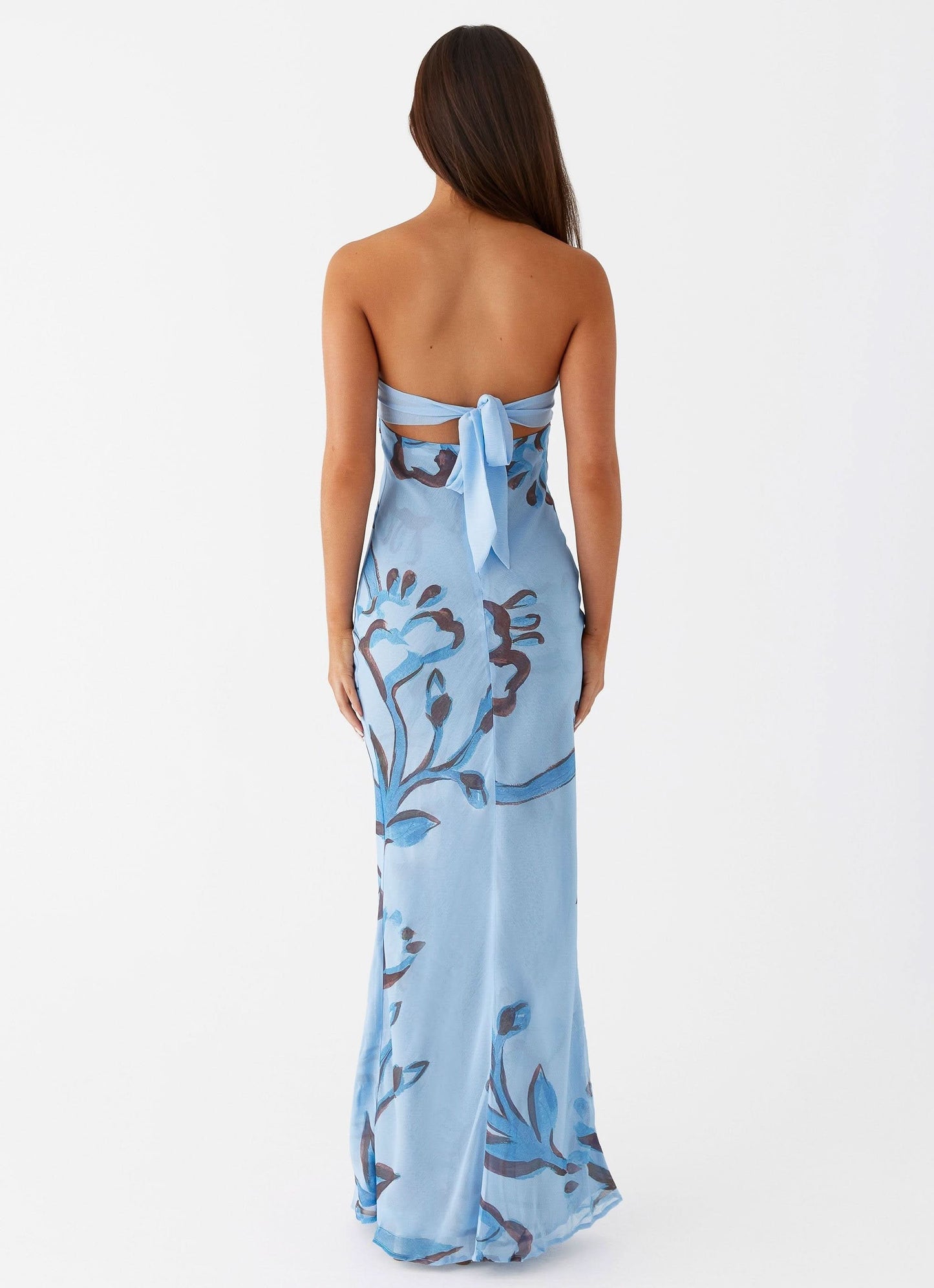 TRINITY | TENNIS MAXI DRESS - Blue, back