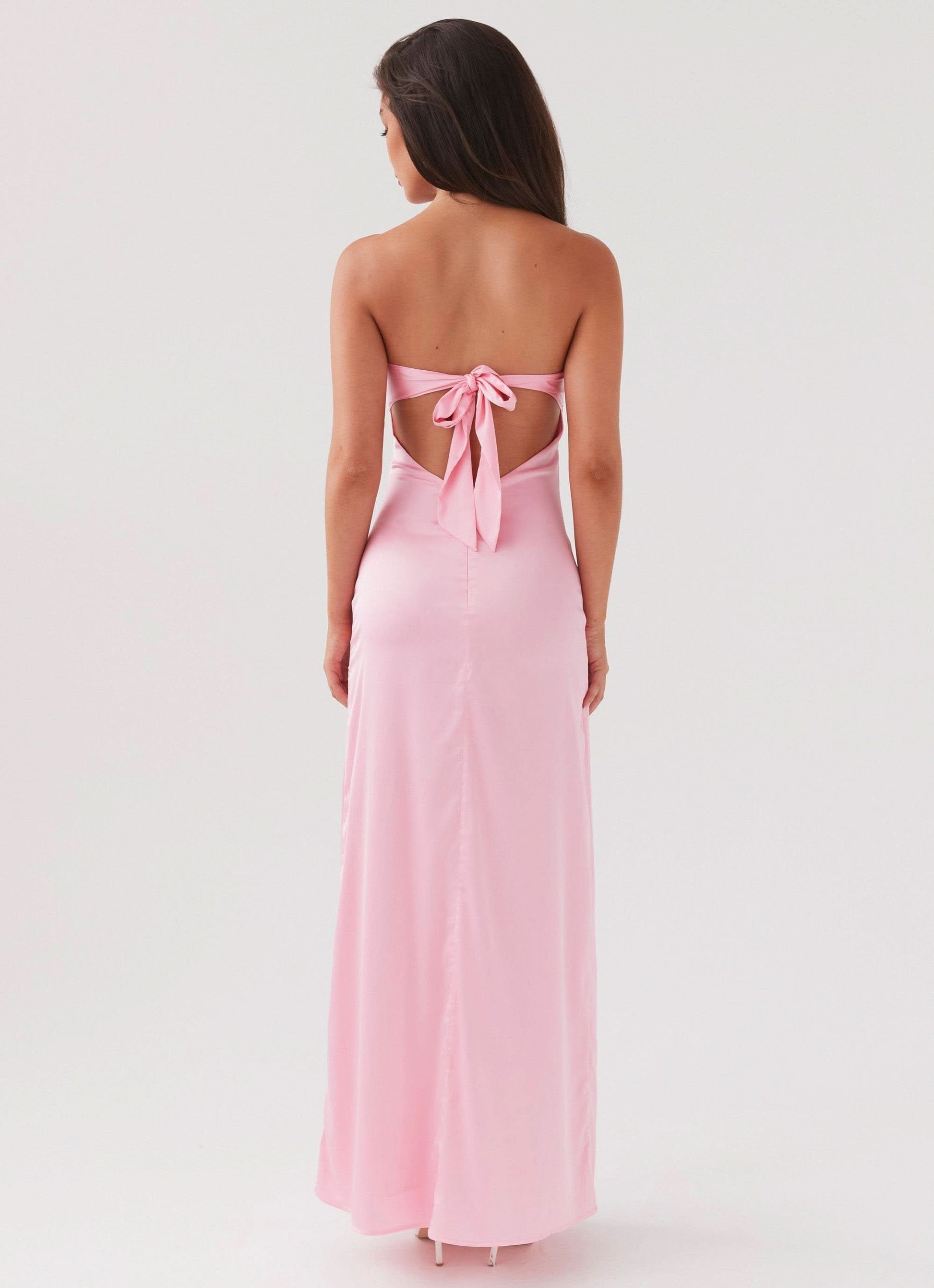 TRINITY | TENNIS MAXI DRESS - Pink, back
