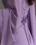 JAYNE | BELL SLEEVE KNIT MAXI DRESS - Lavender