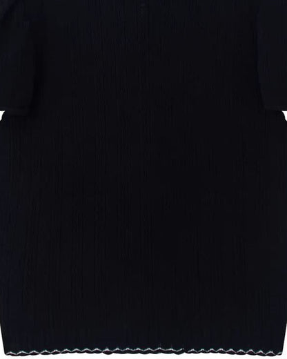 JOVITA | RUFFLE BLOUSE - Black