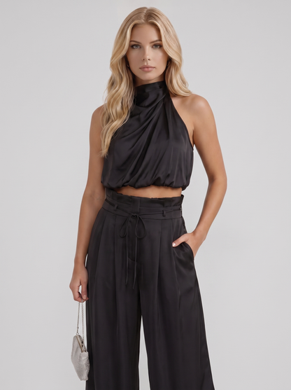 KASSIA | PANTS SET - Black