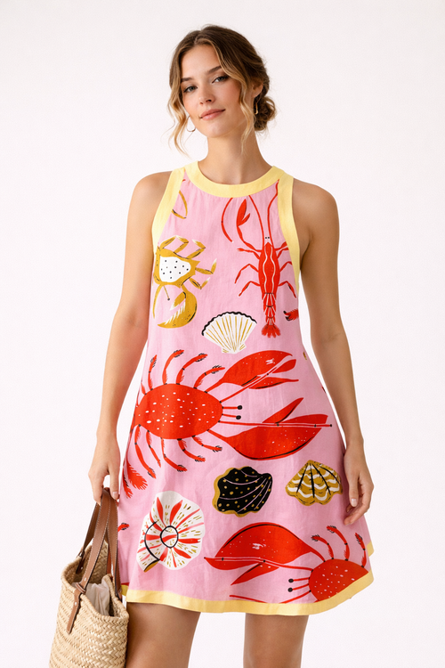 KORAAL | NAUTICAL MINI DRESS - Tropical Fish