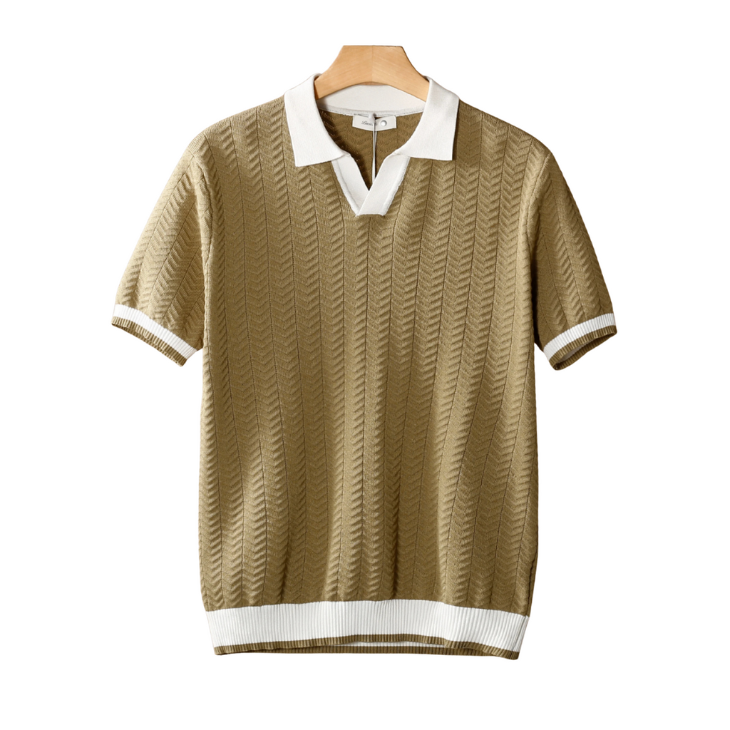 LUCA | TEXTURED POLO SHIRT