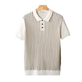 LUCAN | STRIPED POLO SHIRT - White