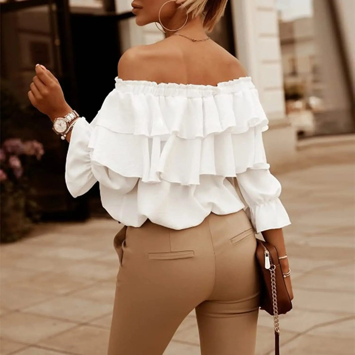 LUCILLA | RUFFLE TOP
