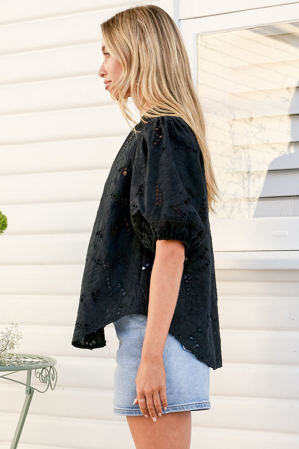 LUDOVICA | EMBROIDERED TOP