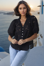 LUDOVICA | EMBROIDERED TOP