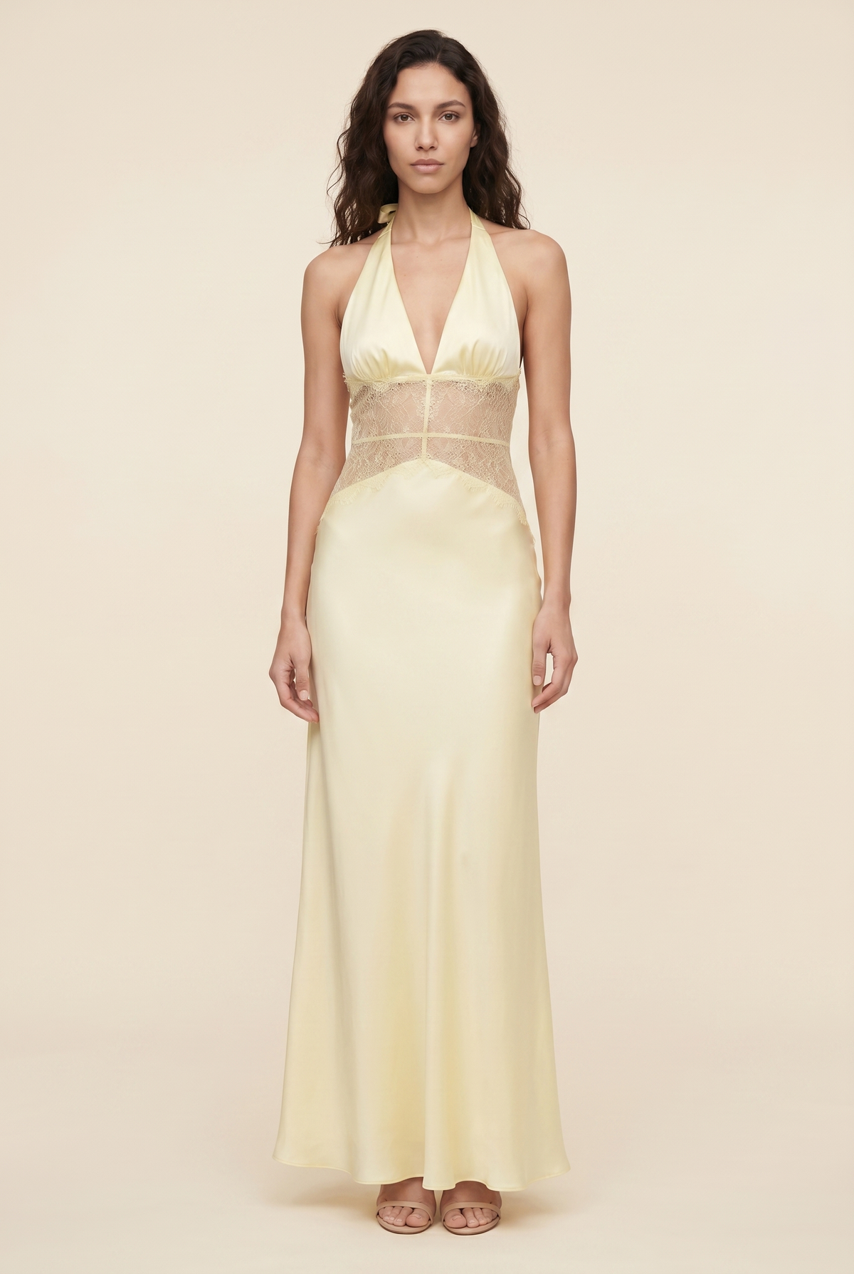 LUMEN | LACE MAXI DRESS - Butter Yellow