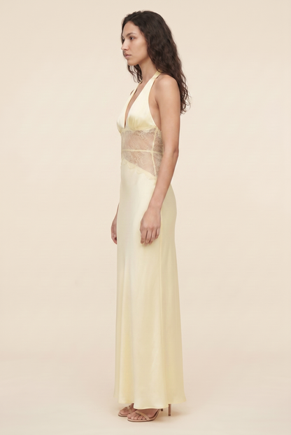 LUMEN | LACE MAXI DRESS - Butter Yellow
