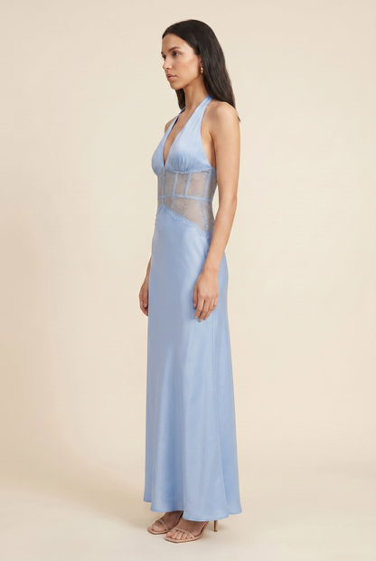 LUMEN | LACE MAXI DRESS - Cornflower Blue