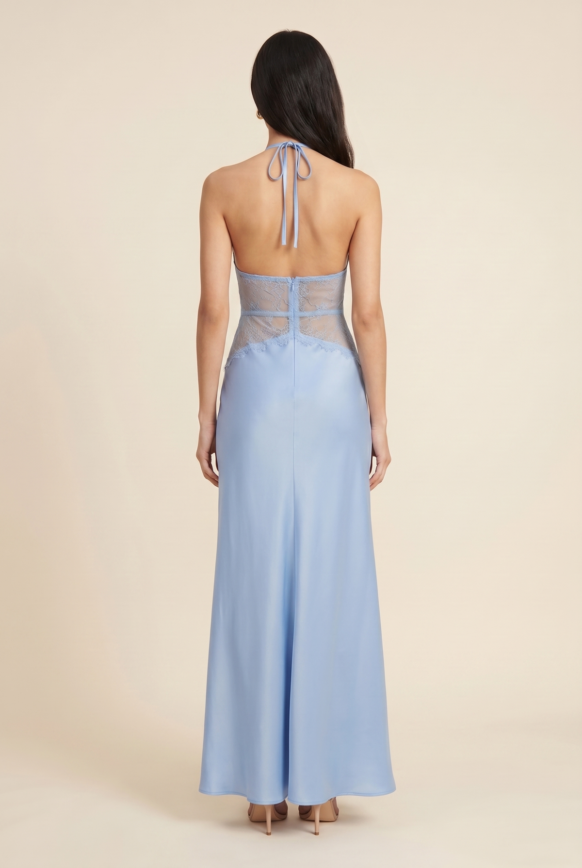 LUMEN | LACE MAXI DRESS - Cornflower Blue
