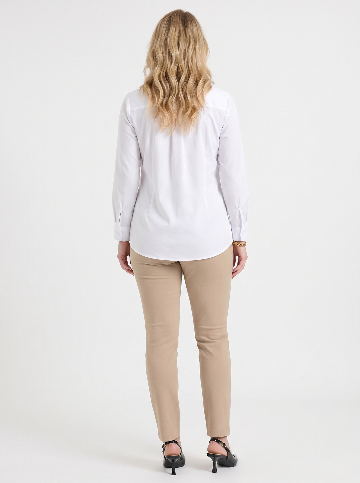 LYDIE | TIE FRONT BUTTON UP BLOUSE - White