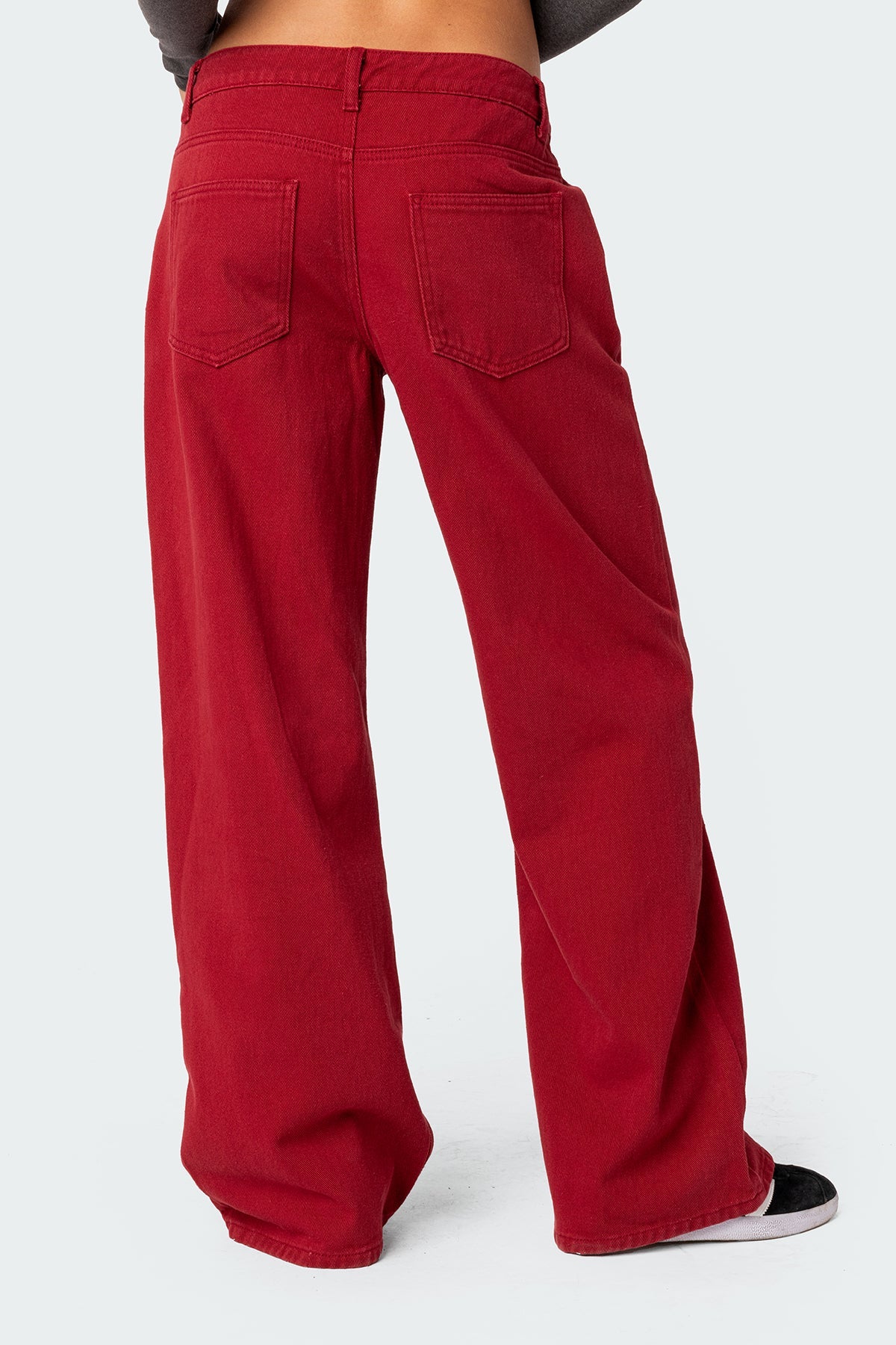 LYSANDRA | WIDE LEG JEANS - Red