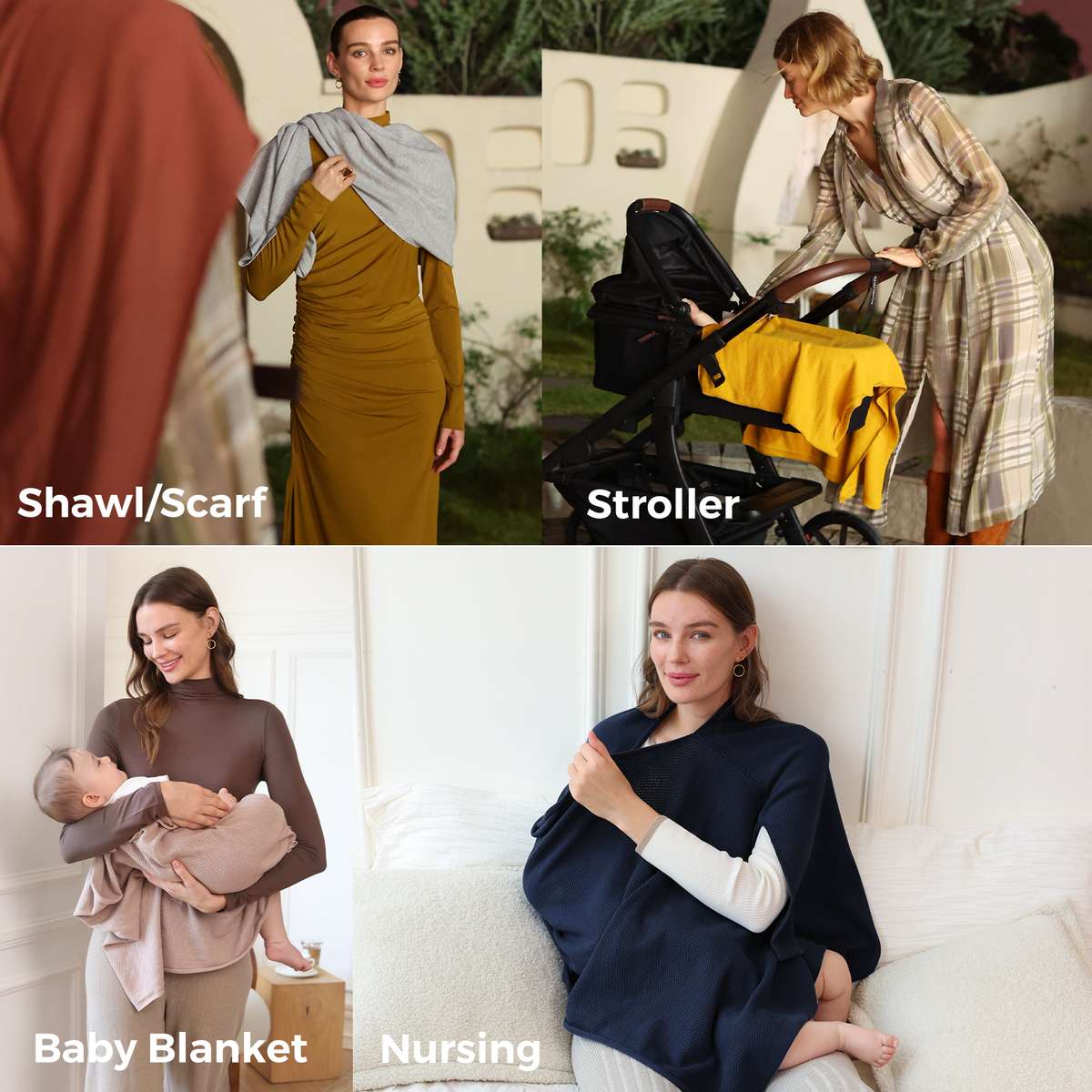 MAE | NURSING COVER - White