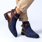 MAGNUS | CORDUROY BUCKLE ANKLE BOOTS