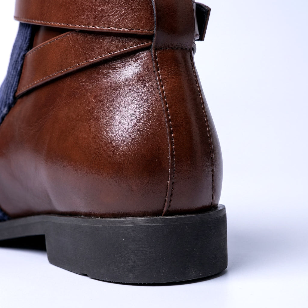 MAGNUS | CORDUROY BUCKLE ANKLE BOOTS