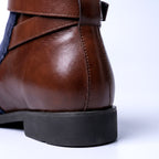 MAGNUS | CORDUROY BUCKLE ANKLE BOOTS