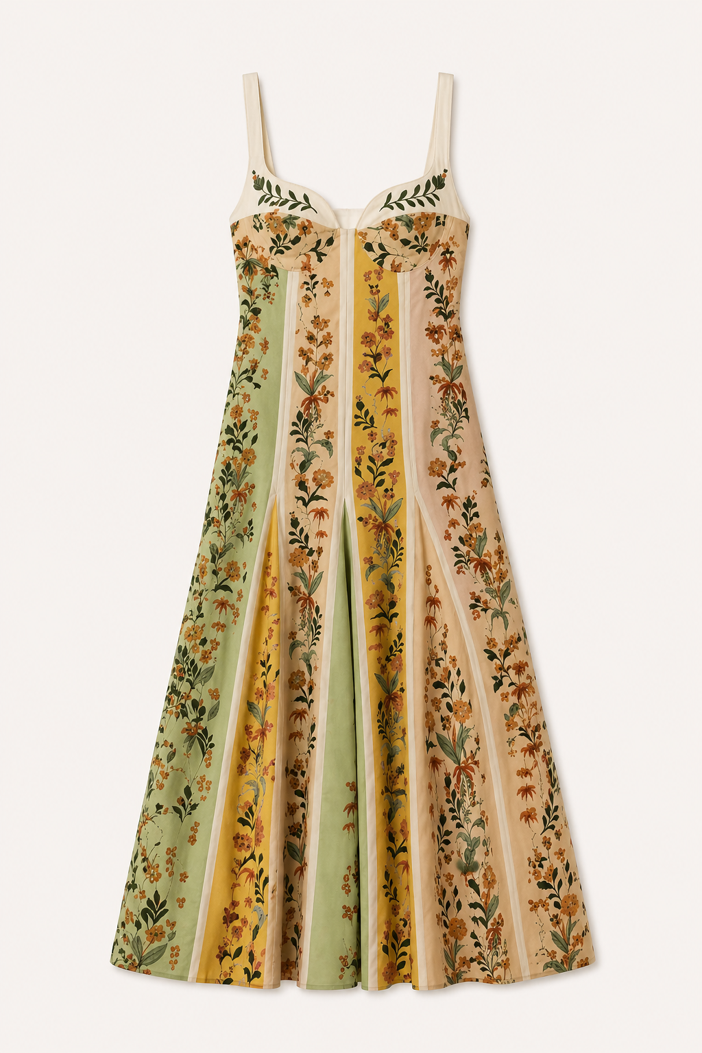 MAIWENN | FLORAL MIDI DRESS - Garden Print