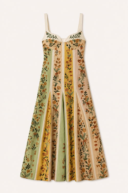MAIWENN | FLORAL MIDI DRESS - Garden Print