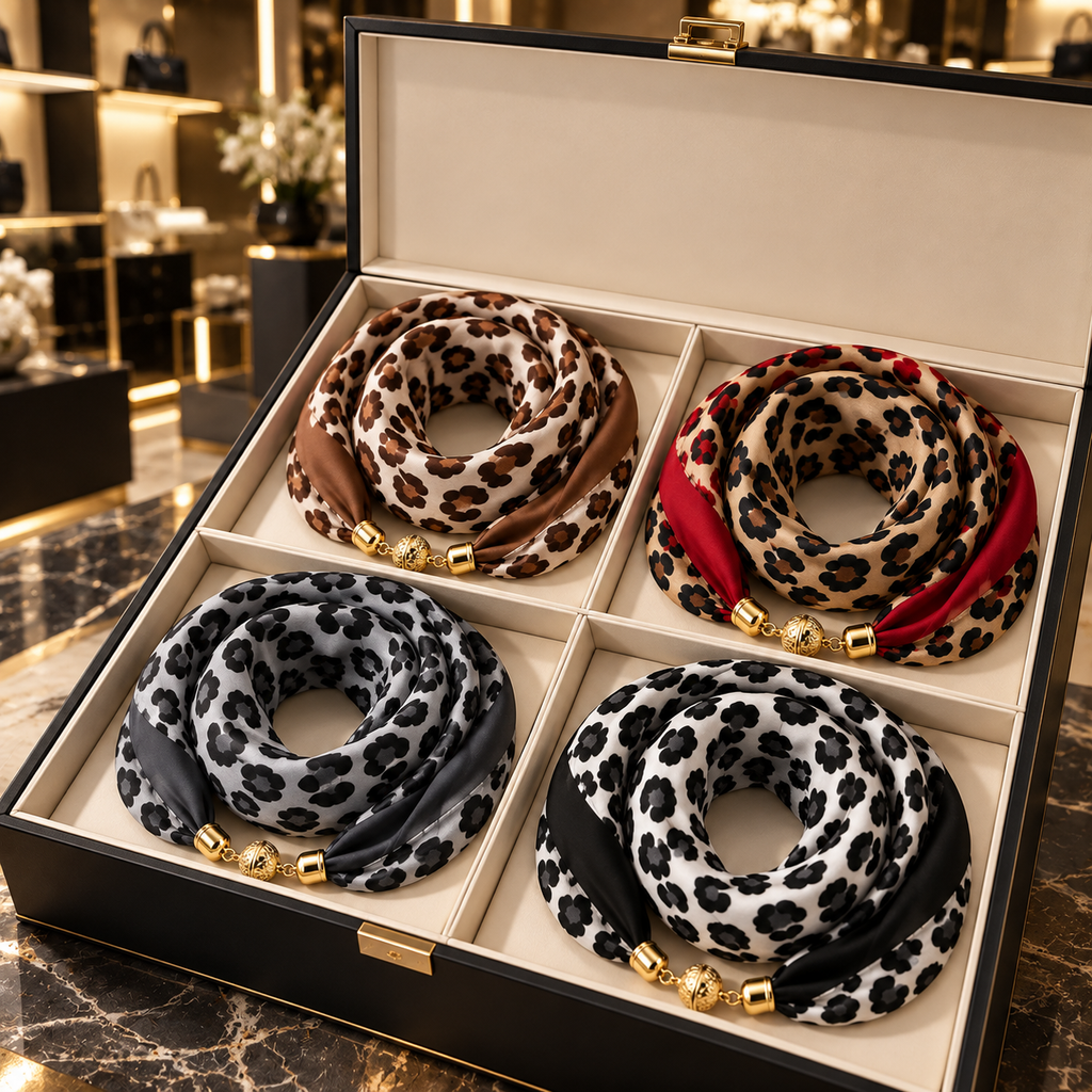 MANON | LEOPARD PRINT SCARF TOPPER