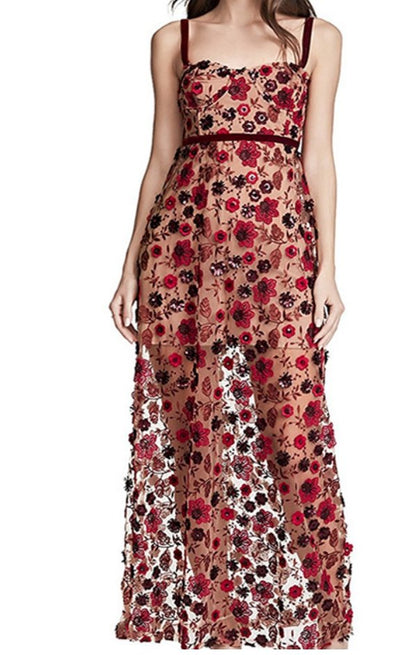 MARIELLA | FLORAL MAXI DRESS - Red Floral
