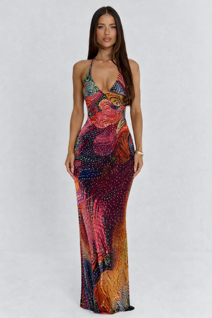 MARJOLAINE | SEQUIN MAXI DRESS - Iridescent Sequin