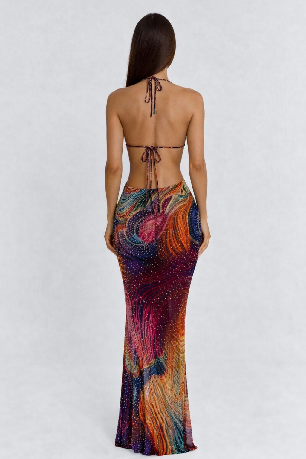 MARJOLAINE | SEQUIN MAXI DRESS - Iridescent Sequin