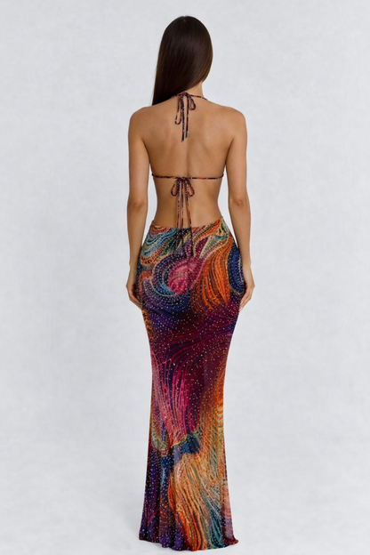 MARJOLAINE | SEQUIN MAXI DRESS - Iridescent Sequin
